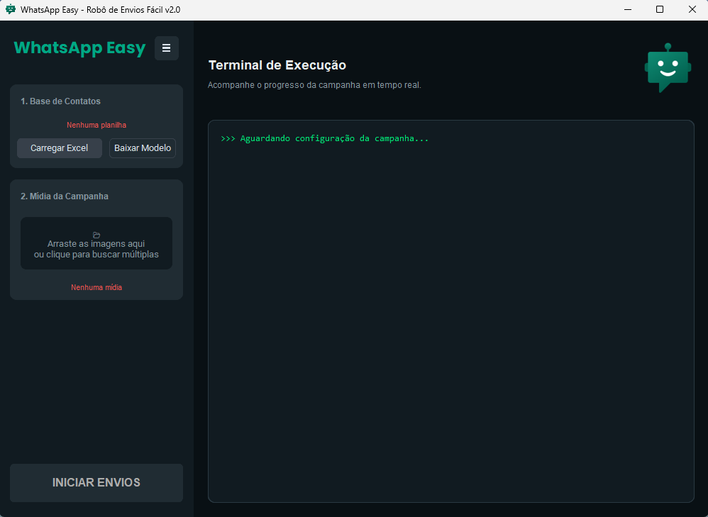 Interface do WhatsApp Easy